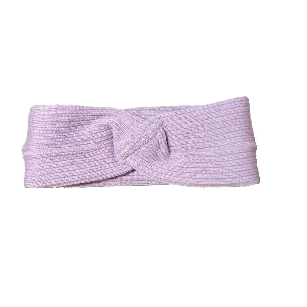Women’s Thermal Head Band Ear Cover Fleece Winter Head Ear Warmer Lilac Purple